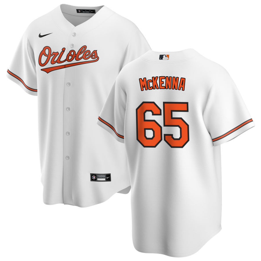 Nike Men #65 Ryan McKenna Baltimore Orioles Baseball Jerseys Sale-White - Click Image to Close